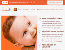 Tablet Screenshot of kinderopvangheyendael.nl